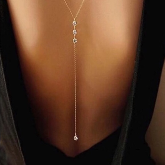 Jewelry - New! Gold Backdrop Necklace